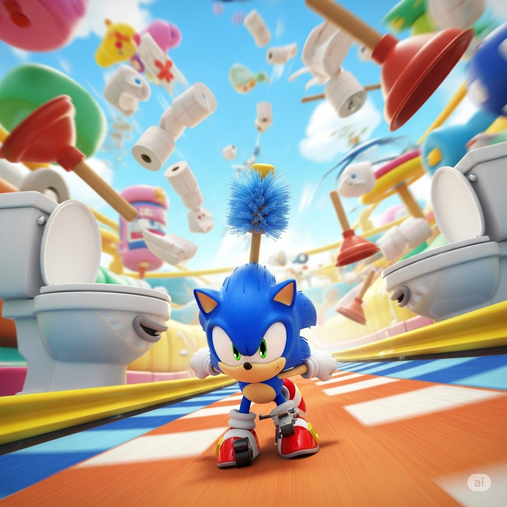 Sonic Rush Toilet