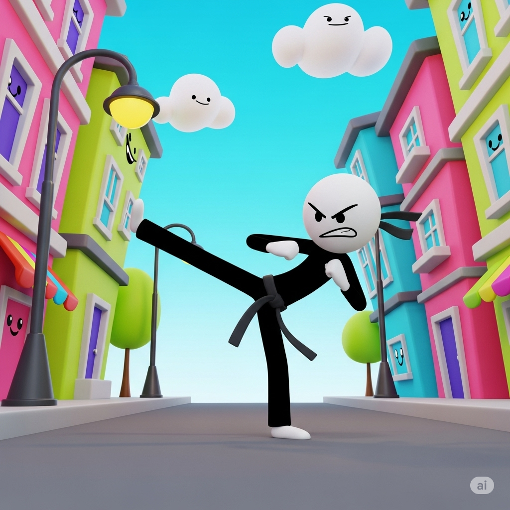 Stickman Street Fighter 3D