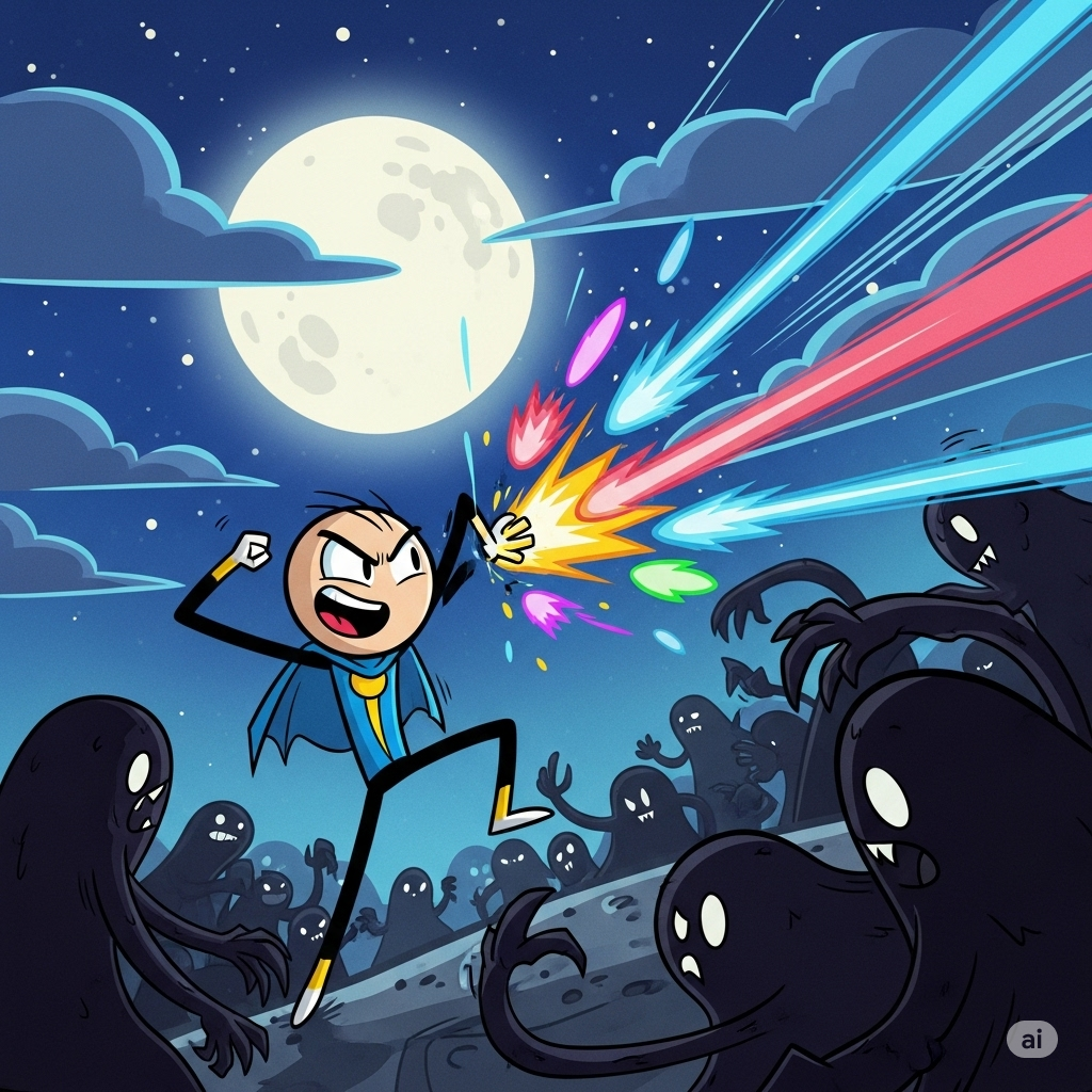 Stickman Night Survive