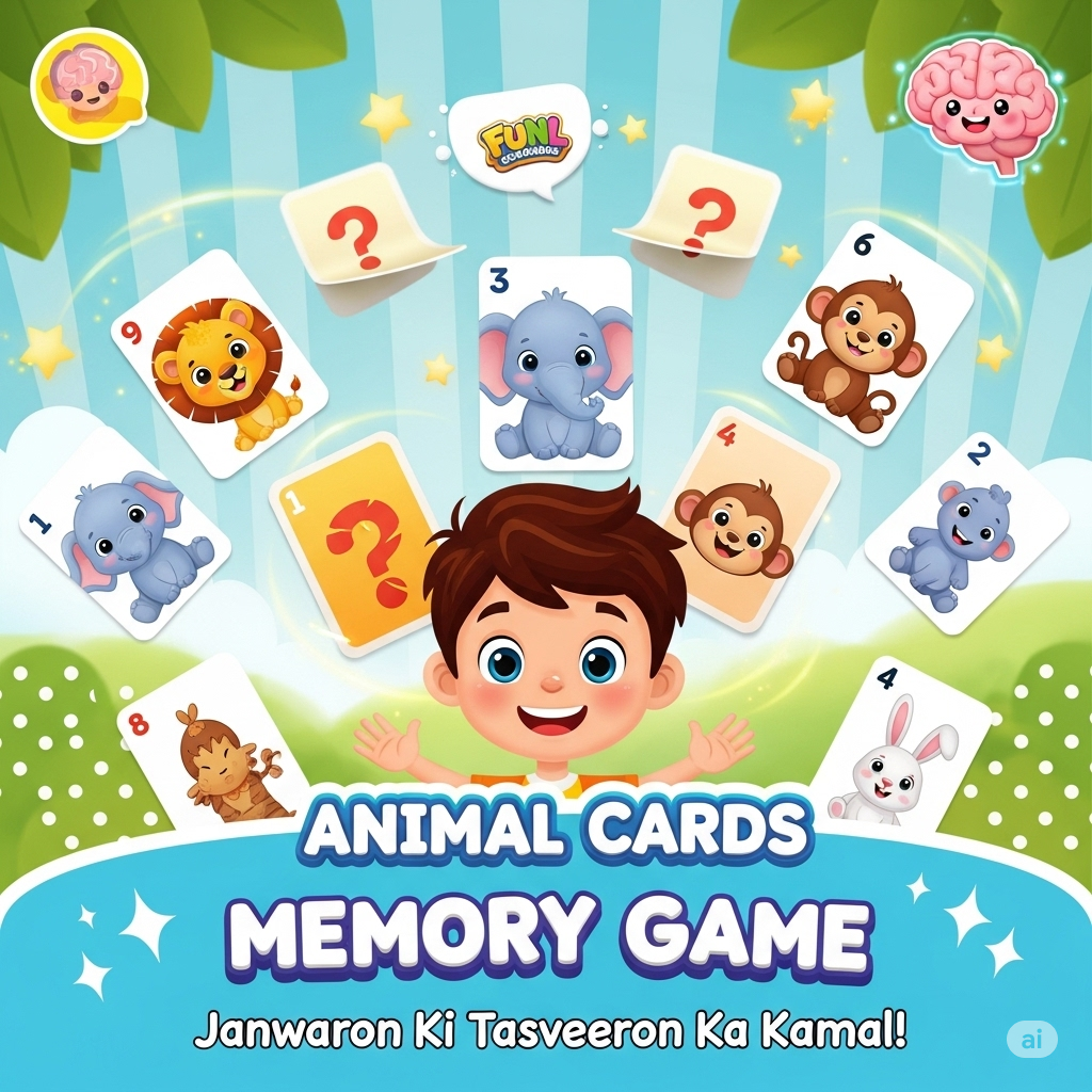 Animal cards memory